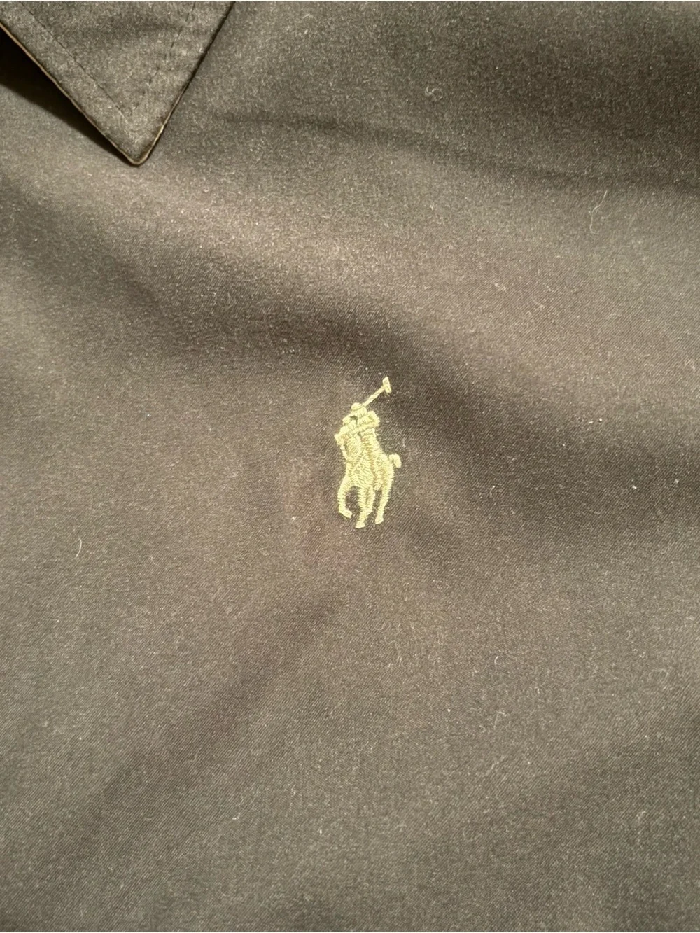 Polo Ralph Lauren Mens Bi-Swing Windbreaker Jacket Black Old Money Size XL Logo